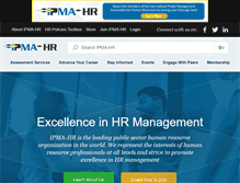 Tablet Screenshot of ipma-hr.org